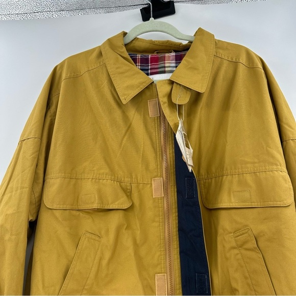 NEW Deadstock London Fog Mustard Yellow Bomber Jacket Men’s Size Large - Picture 7 of 7